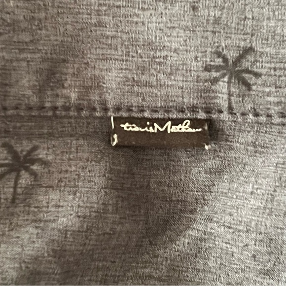 Travis Mathew Shorts Mens 34 Blue Palm Tree Performance Casual Comfort Golf - Picture 6 of 9